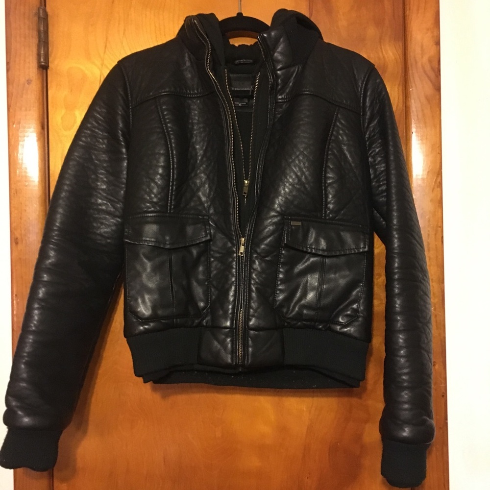 Leather Obey Coat